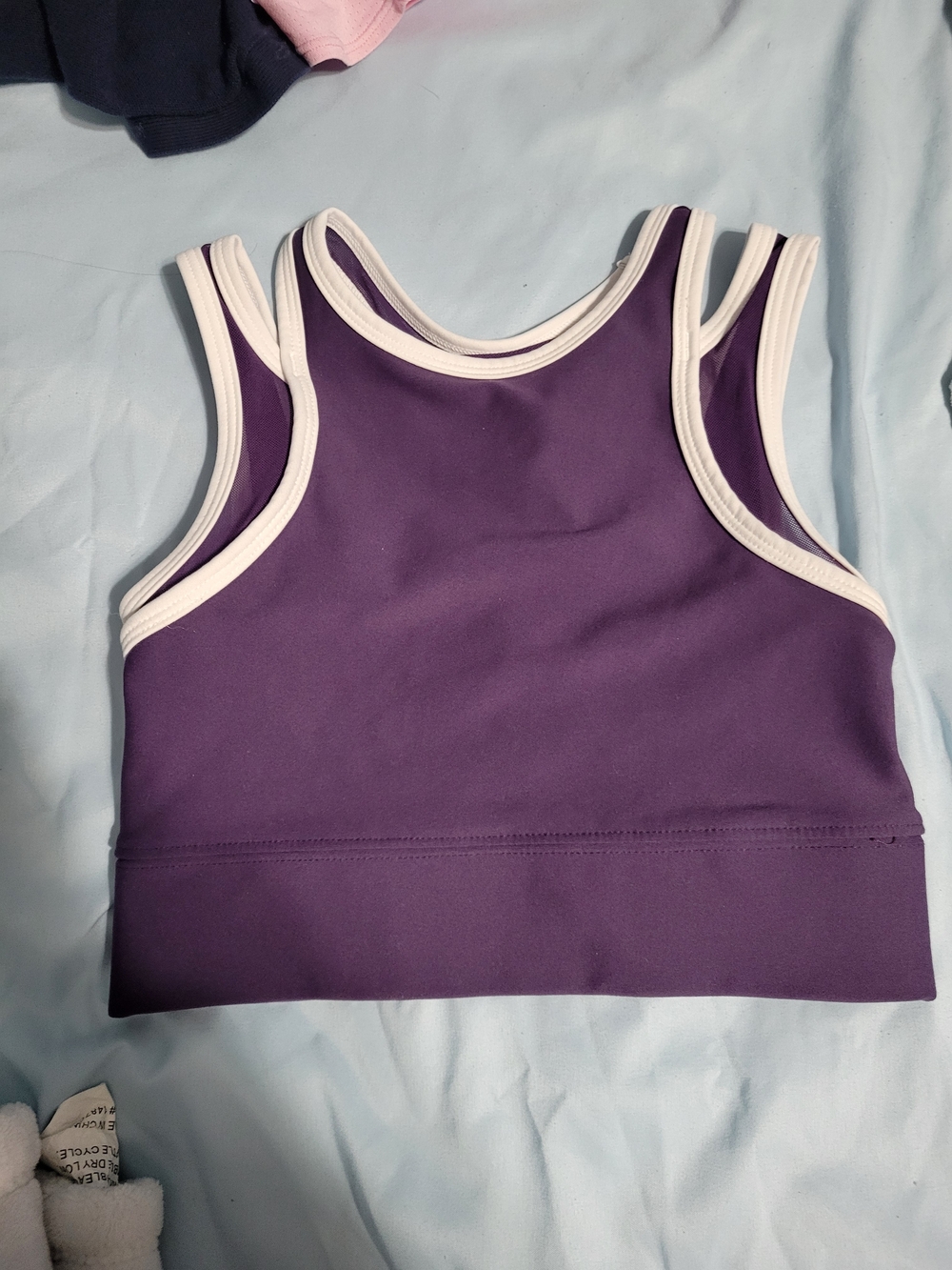 Old Navy Purple Tank Top with White Trim